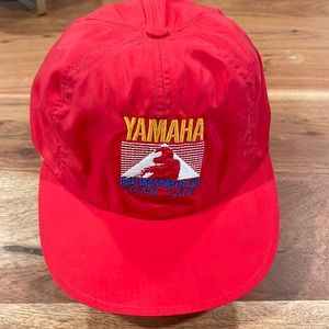 VINTAGE Yamaha Motorsport snap back 6 panel cap